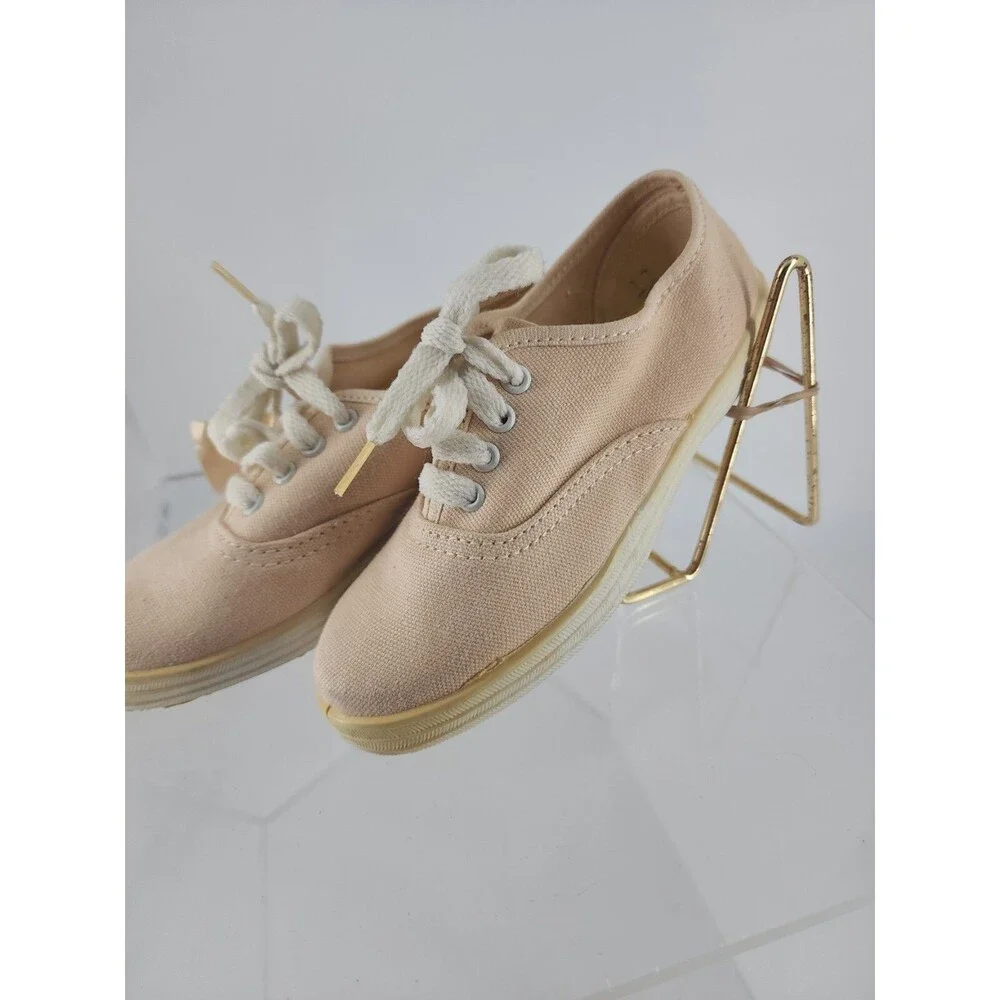 Dyna-kids Pink Lace Up Flats Small Girls Sz 11 Vintage  NWT